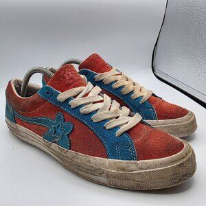 Converse Golf Le Fleur x One Star Ox Mens Size 9.5 Red Blue Sneaker Shoes Casual